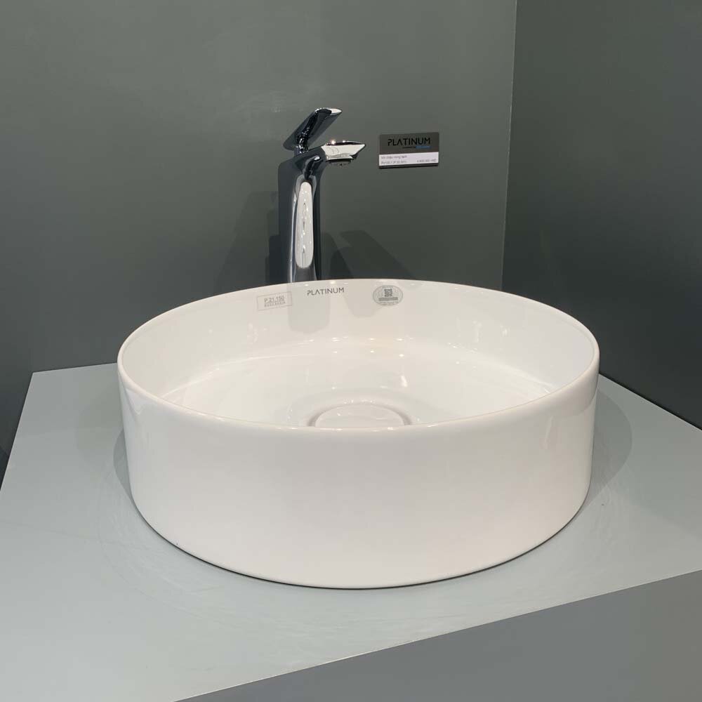 Chậu rửa lavabo đặt bàn Viglacera Platinum P.21.150