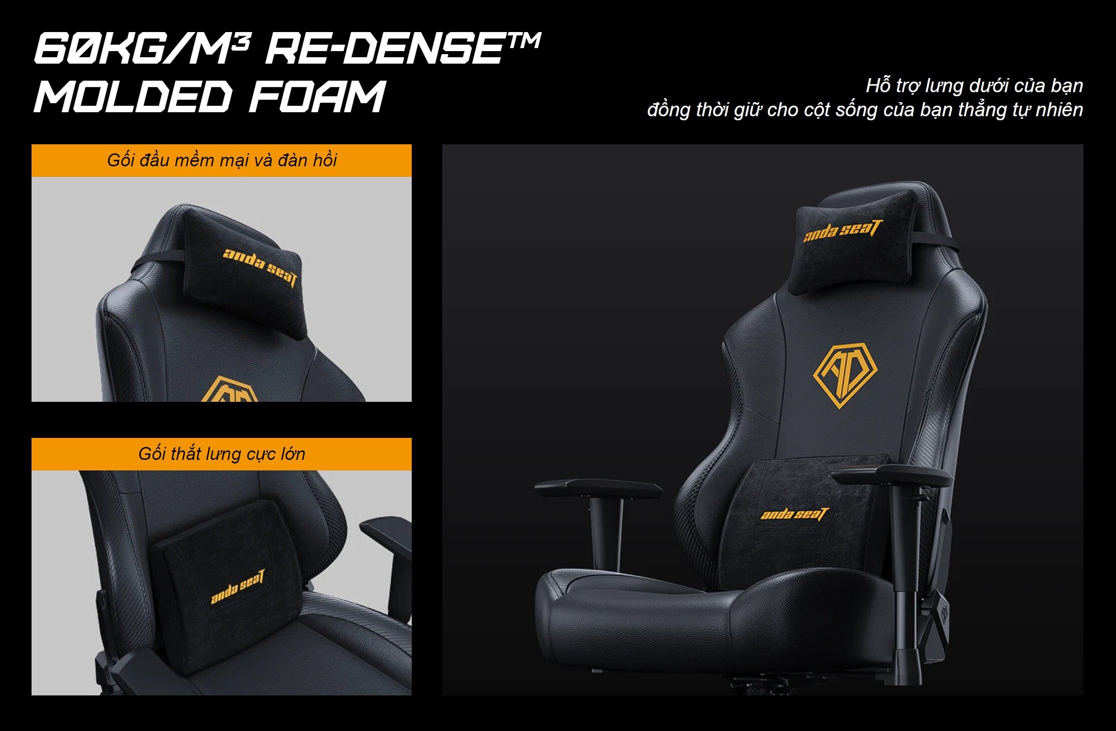 Ghế game Andaseat Phantom 3 Series Premium