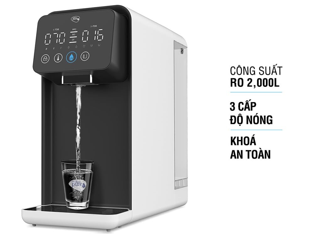 máy lọc nước Lavita CR5240 đa dạng chế độ làm nóng nước