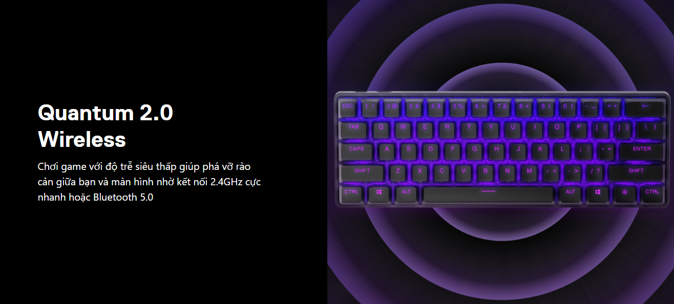 Bàn phím không dây Steelseries Apex Pro Mini WL US 5