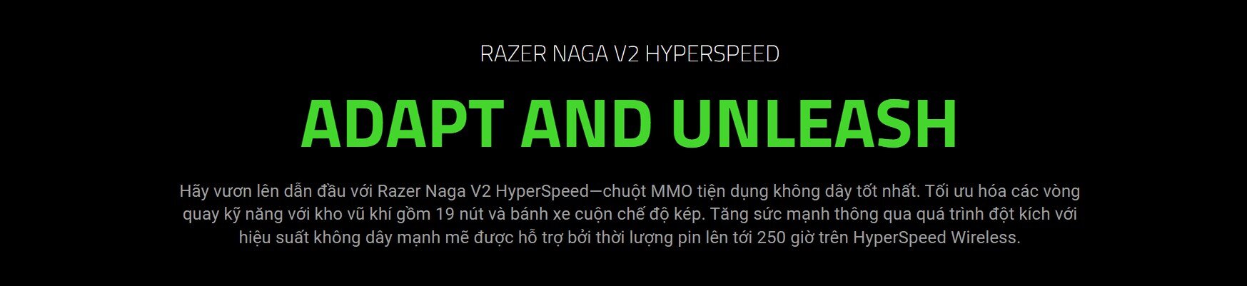 Chuột Gaming không dây Razer Naga V2 Hyperspeed _ RZ01-03600100-R3A1