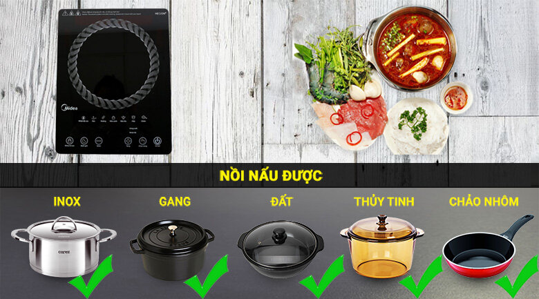 Bếp hồng ngoại Midea MIR-T2015DC Bếp hồng ngoại Midea MIR-T2015DC