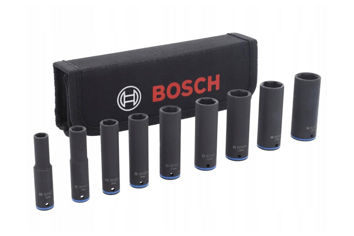 Bộ 9 đầu tuýp 1/4'' Deep Bosch 2608551097
