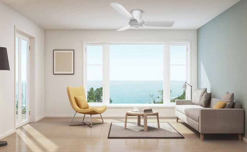 Quạt trần điều khiển từ xa KDK M11SU có thiết kế hiện đại, tone màu sang trọng, tinh tế