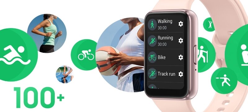 Đồng hồ thông minh Samsung Galaxy Fit3  trợ lý tập luyện