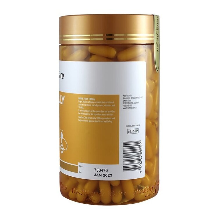 Sữa ong chúa Healthy Care Royal Jelly 1000mg