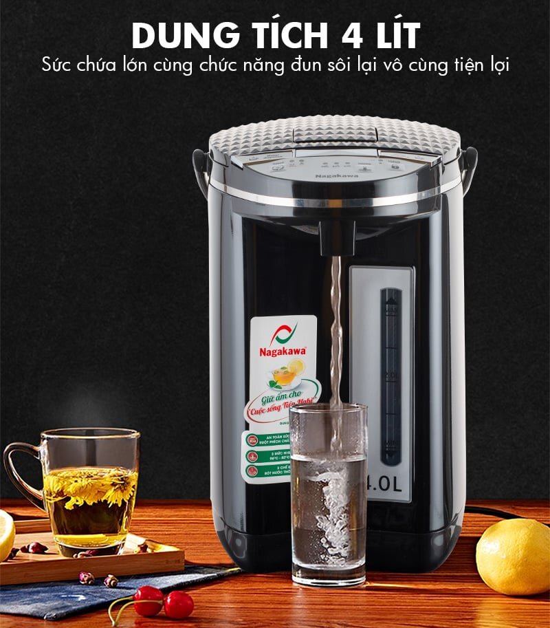 Bình thủy điện có chức năng đun sôi nước