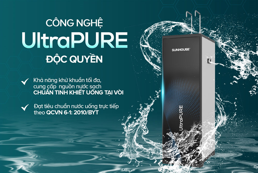 Công nghệ UltraPURE độc quyền của máy lọc nước Sunhouse