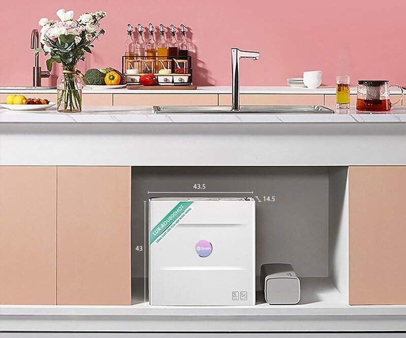 Máy lọc nước nóng nguội RO A.O. Smith ROSS 7 lõi LUX-AOU800HOT (hình 4)