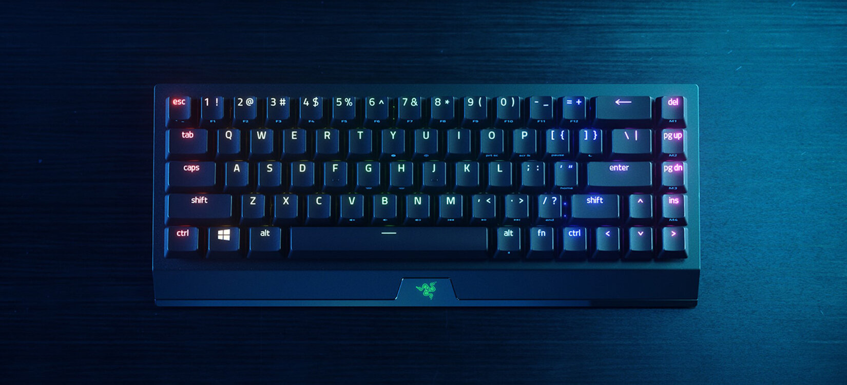 Bàn phím cơ không dây Razer Blackwidow V3 Mini Hyperspeed Phantom Pudding Green sw (RZ03-03892000-R3M1) 1