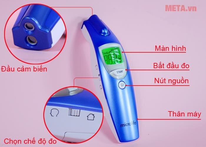 Nhiệt kế hồng ngoại đo trán Microlife FR 1DZ1