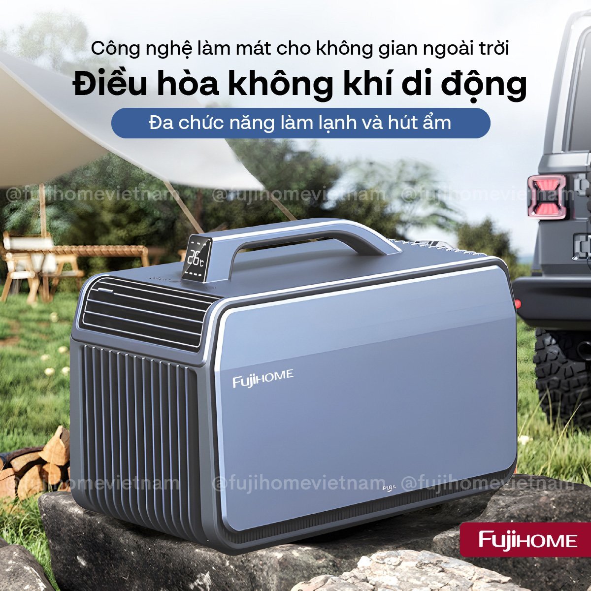 Thiết kế nhỏ gọn, di động Điều hòa di động Inverter Fujihome PAC06 Pro