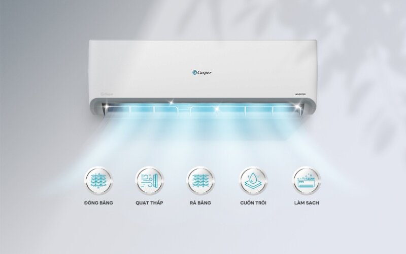 Điều hòa Casper Inverter 12000 BTU 1 chiều GSC-12IP25 tiện ích