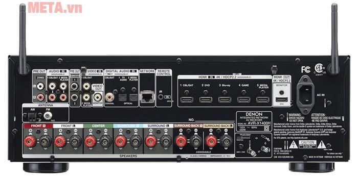 Amply Denon AVR-X1400H BKE2
