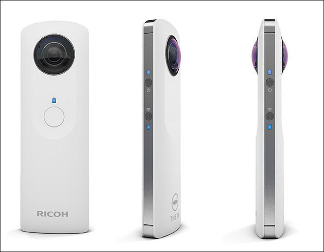 Máy Chụp Ảnh Ricoh Theta SC (Quay 360 độ, Màu Trắng)