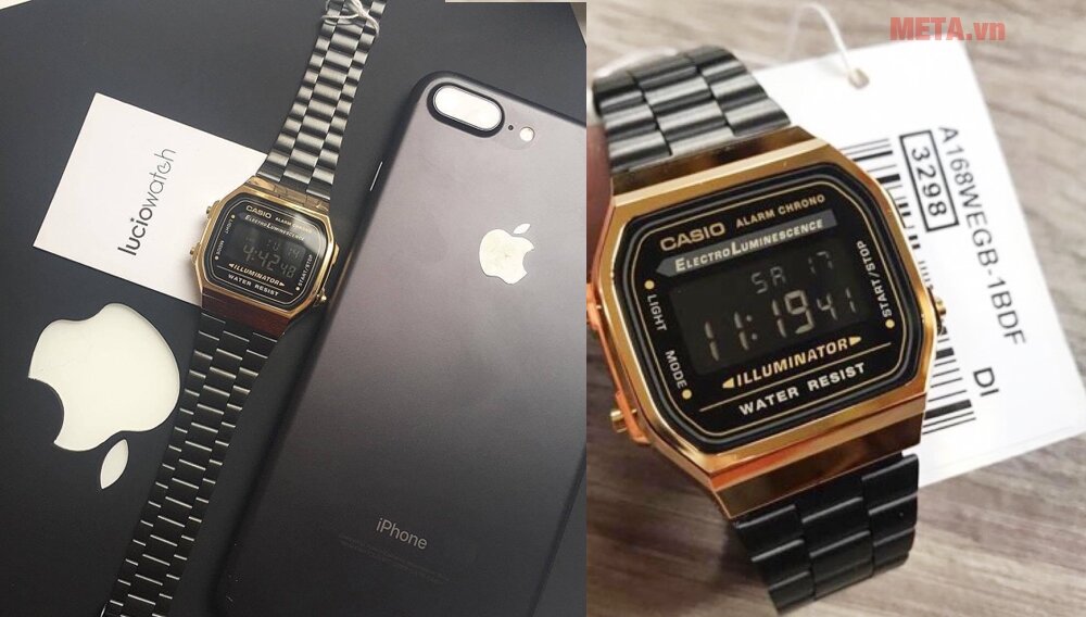 Đồng hồ nữ Casio A168WEGB-1BDF