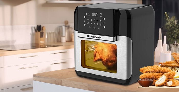 Nồi chiên Bluestone AFB-5888 sở hữu kiểu dáng gọn gàng, hiện đại