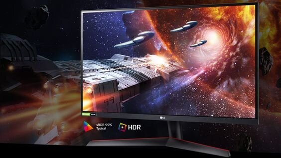 Trải nghiệm cuộc chơi sắc màu với HDR10 cùng sRGB 99% 1