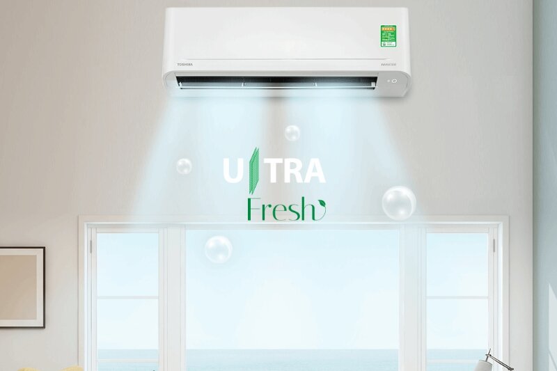 Điều hòa Toshiba Inverter 12000 BTU 1 chiều RAS-H13S4KCV2G-V lọc không khí