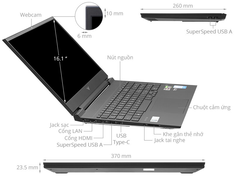 Laptop HP Gaming VICTUS 16-e0170AX