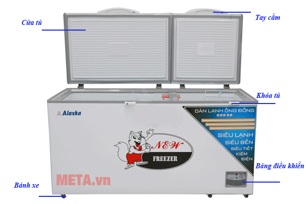 Tủ đông Alaska HB-650C (650 lít) Tủ đông Alaska HB-650C (650 lít)