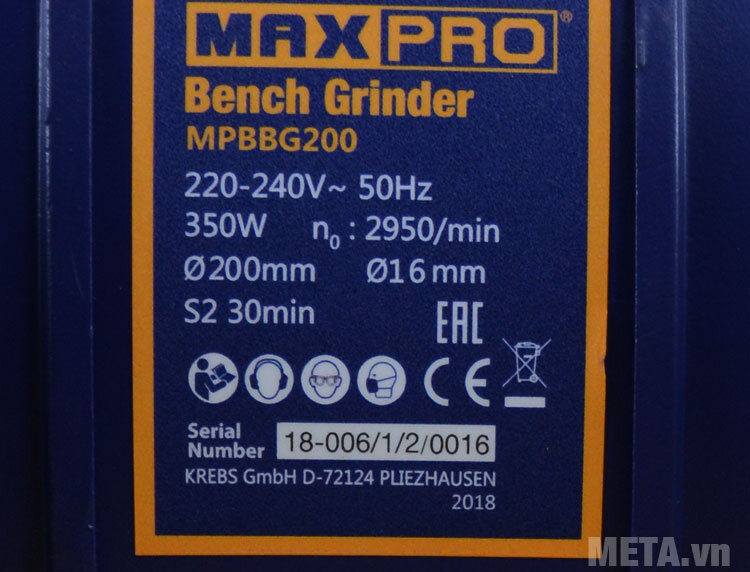 Máy mài 2 đá Maxpro MPBBG200