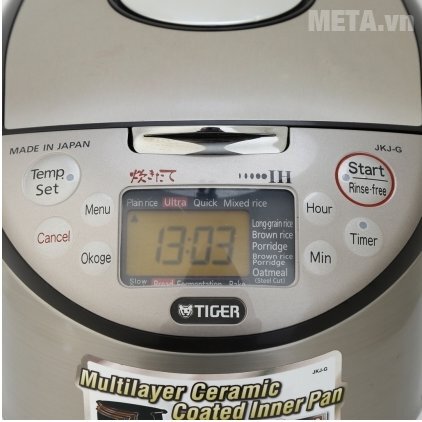 Nồi cơm điện tử cao tần Tiger JKJ-G10W 1 lít