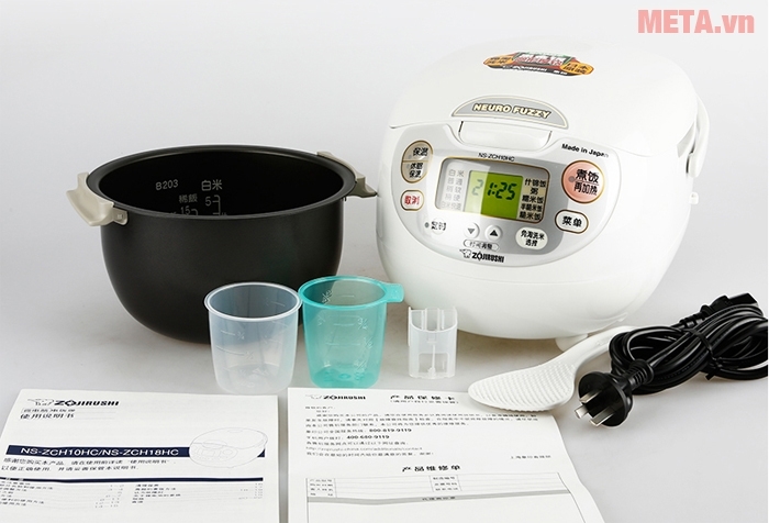 Nồi cơm điện Zojirushi NS-ZAQ18-WZ - 1,8 lít Nồi cơm điện Zojirushi NS-ZAQ18-WZ - 1,8 lít