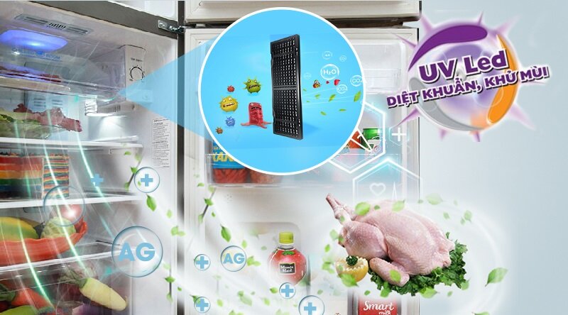 Tủ lạnh Aqua Inverter 345 lít AQR-IU356DN DB Tủ lạnh Aqua Inverter 345 lít AQR-IU356DN DB