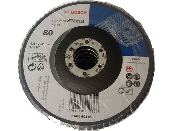 Hình ảnh đĩa nhám xếp P80 Bosch 2608601690 (125mm)