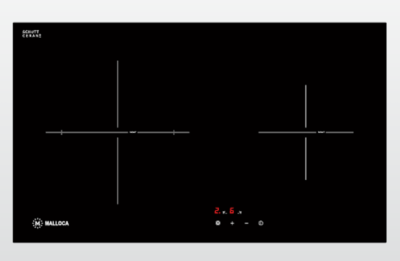 Bếp hồng ngoại đôi Malloca MR 732 sở hữu thiết kế lắp âm tinh tế