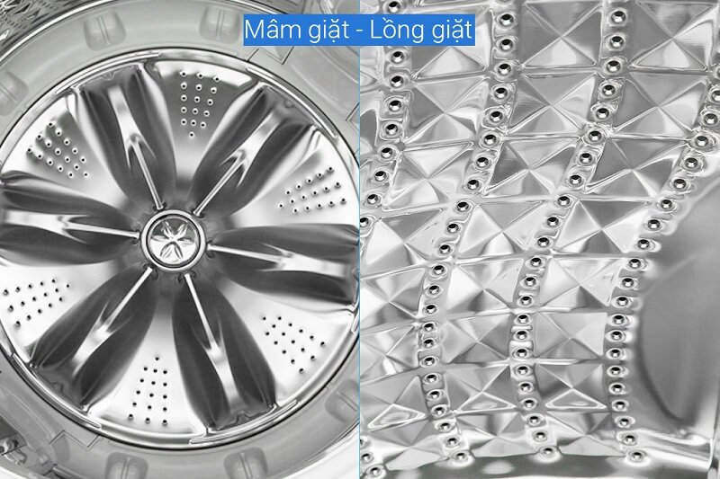 Máy giặt Samsung Inverter 14 kg WA14CG5886BVSV lồng giặt