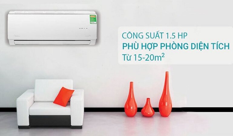 Điều hòa Midea 12000BTU 1 chiều MSAFGII-13CRN8 có thiết kế đơn giản, hiện đại 