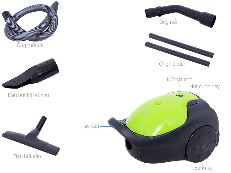 Hút bụi Panasonic MC-CG370GN46 850 W Hút bụi Panasonic MC-CG370GN46 850 W