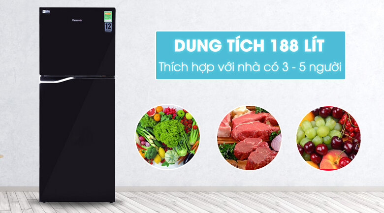 Tủ lạnh Panasonic 188 lít NR-BA228PKV1 Tủ lạnh Panasonic 188 lít NR-BA228PKV1