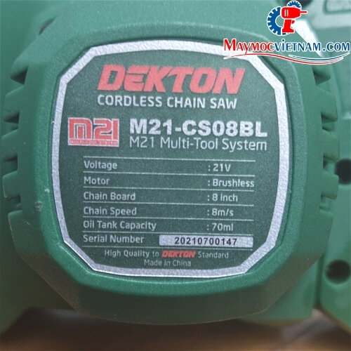 Máy Cưa Dùng Pin Dekton M21-CS08BL