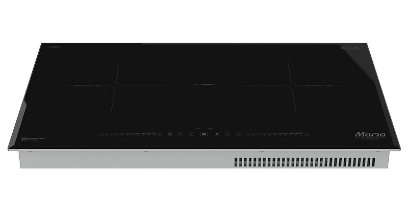 Bếp từ đôi Sunhouse Mama MMB9996 có thiết kế tông màu đen trung tính,