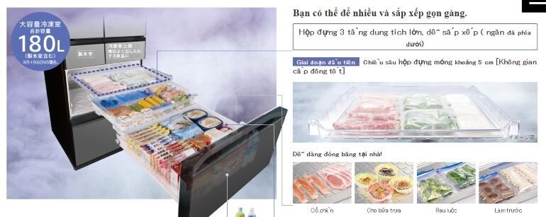 Tủ lạnh Hitachi 602 lít R-HW60R