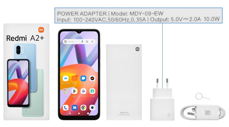 Điện thoại Xiaomi Redmi A2 Plus mở hộp