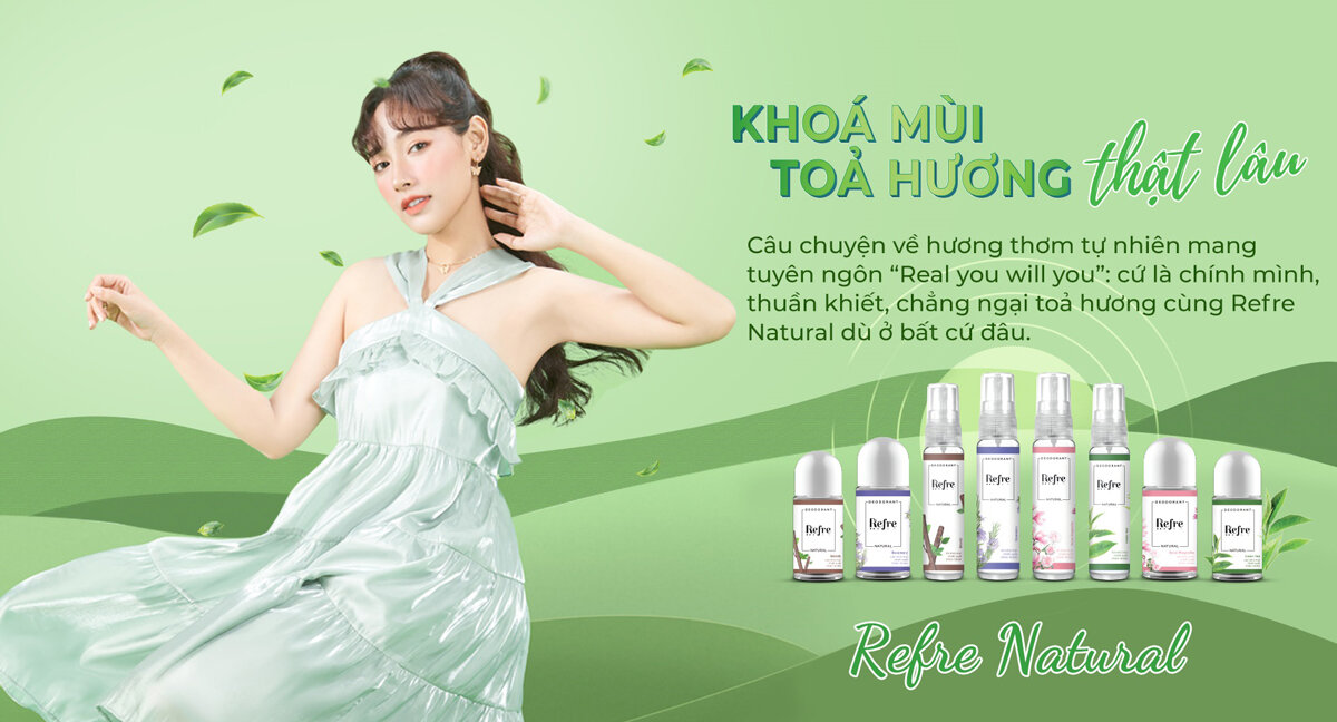 Xịt Khử Mùi Chiết Xuất Thiên Nhiên Refre Natural Mist