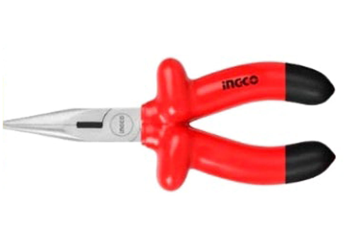 Kềm mũi nhọn mỏ dài cách điện 200mm INGCO HILNP01200