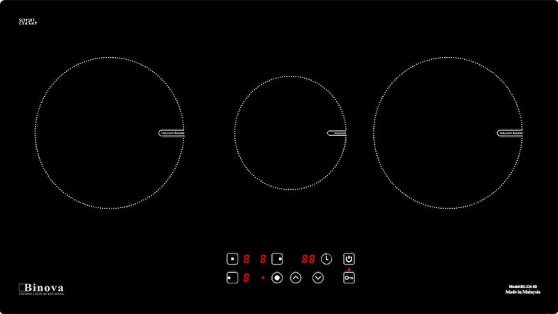 Bếp từ Binova BI-334-ID sở hữu thiết kế lắp âm hiện đại