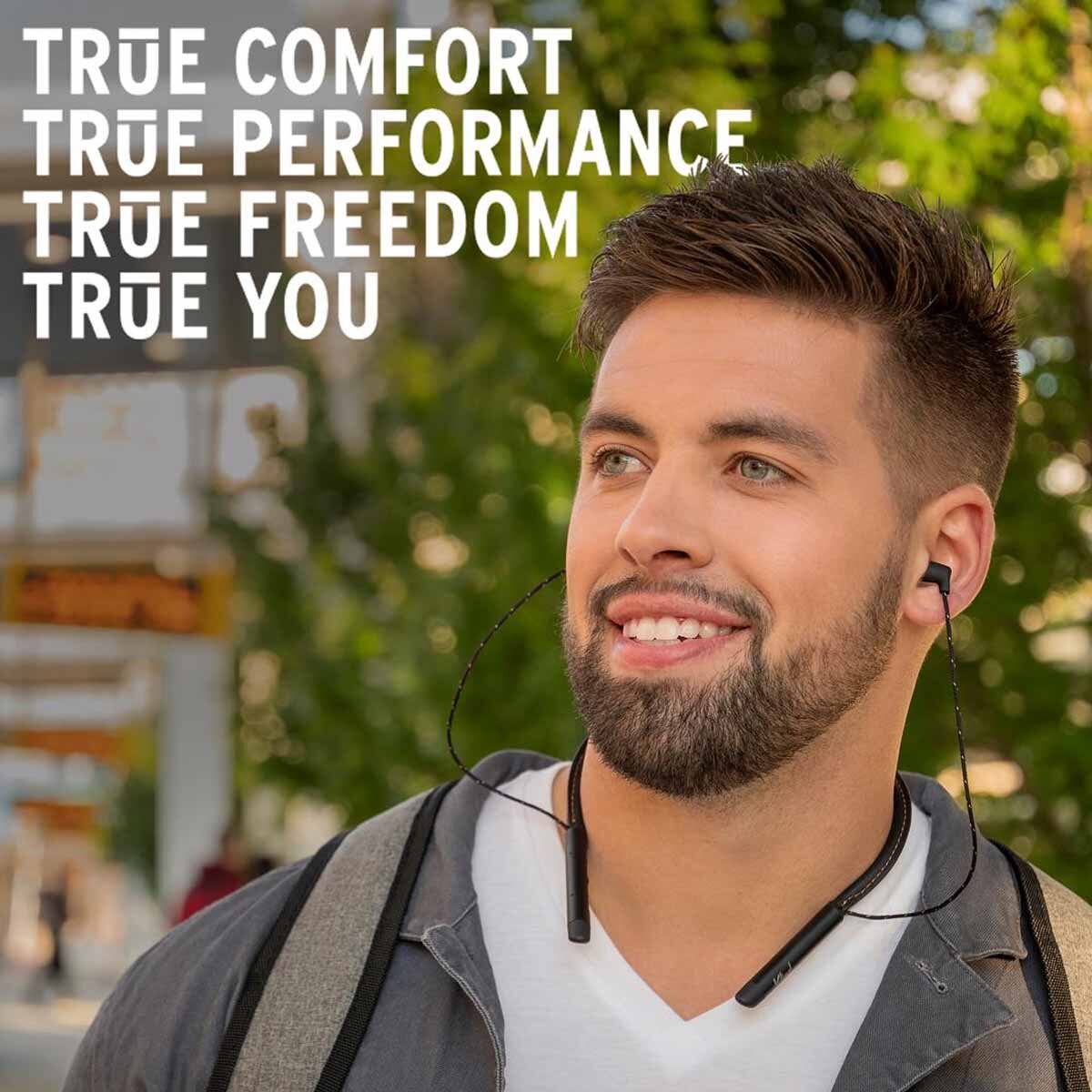 Tai nghe T5 Neckband Black-Klipsch có kết nối không dây Bluetooth tiện lợi