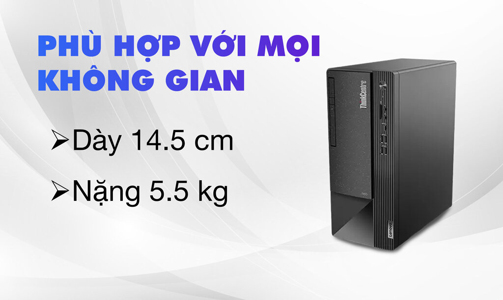 PC Lenovo ThinkCentre neo 50t Gen 4 thiết kế