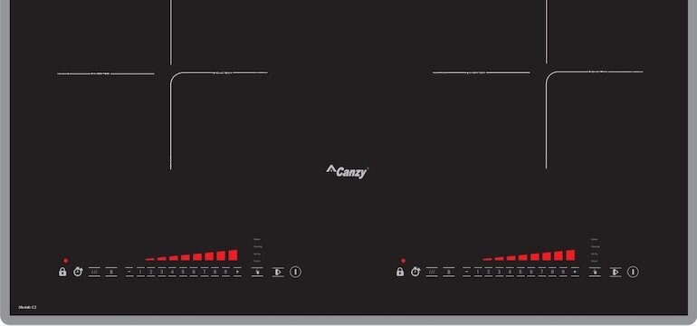 Bếp từ Canzy CZ-T01 gồm 2 vùng nấu riêng biệt