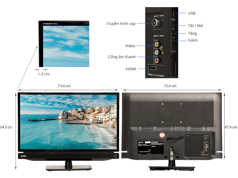 Tivi LED Toshiba 32P1303 32 inch Tivi LED Toshiba 32P1303 32 inch