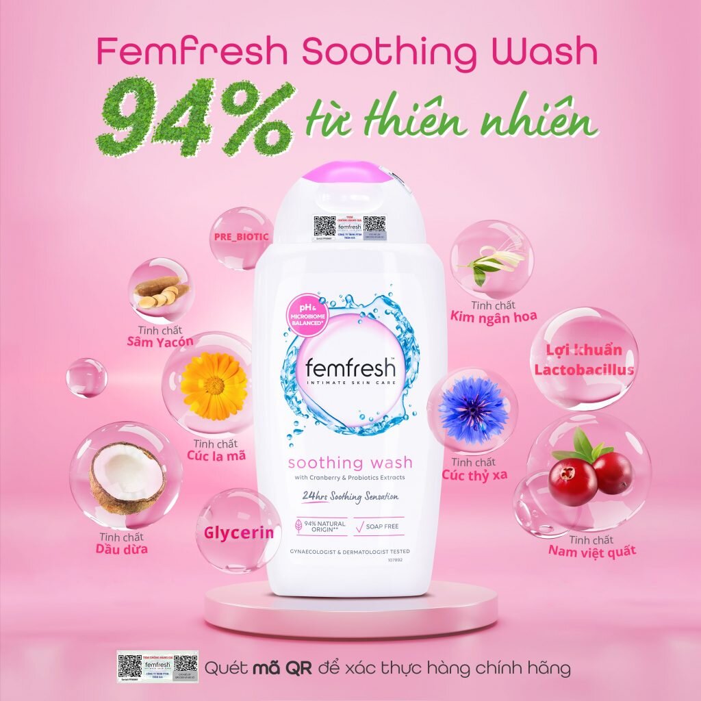 Dung dịch vệ sinh phụ nữ Femfresh Soothing Wash 250ml hiện đã có mặt tại Hasaki