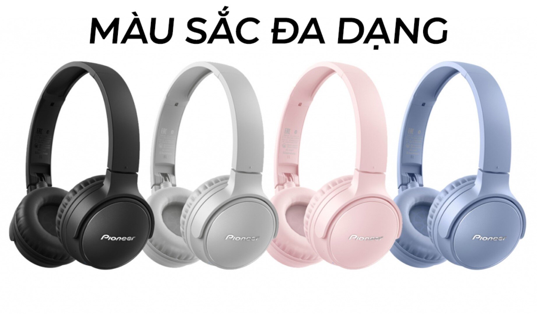 Tai nghe Bluetooth PIONEER SE-S3BT(B)CZU Màu đen