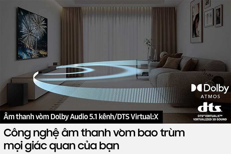 Công nghệ âm thanh vòm hệ thống 5.1 kênh Loa Soundbar Samsung HW-B750D/XV