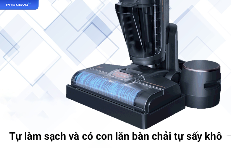 Máy hút bụi lau nhà Viomi Cyber | Tự làm sạch con lăn